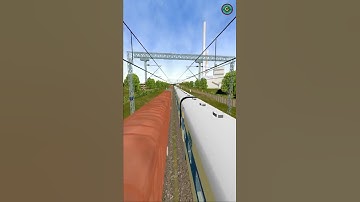 TLHR-PURI MEMU Parallel Run with BCNA Freight | MEMU vs WAG9 |MSTS Open Rails #shorts #youtubeshorts