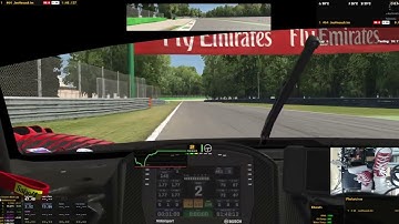 iRacing Fanatec gt3 challenge 23S4 (Ferrari GT3) Monza (1:47:984)-(Test VRS Lap Temperature)