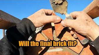 WILL THE FINAL BRICK FIT? GABLE BRICKWORK