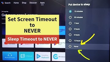All Android TV | How to Set Screen Timeout to NEVER | Sleep Timeout to NEVER