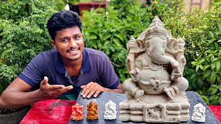How to Make Vinayagar Statue at Home | விநாயகர் சிலை செய்வது எப்படி? | Vijay Ideas