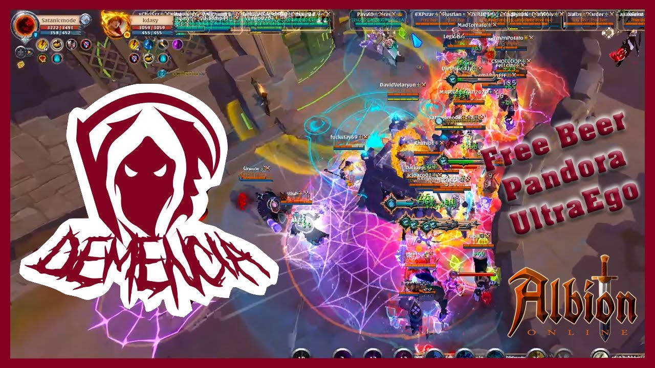 Albion online D E M E N C I A ZvZ vs Freeber, Pandora, UltraEgo ...
