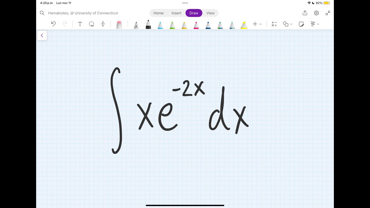 Integral Of Xe 2x dx YouTube Integral Of Xe 2x dx YouTube
