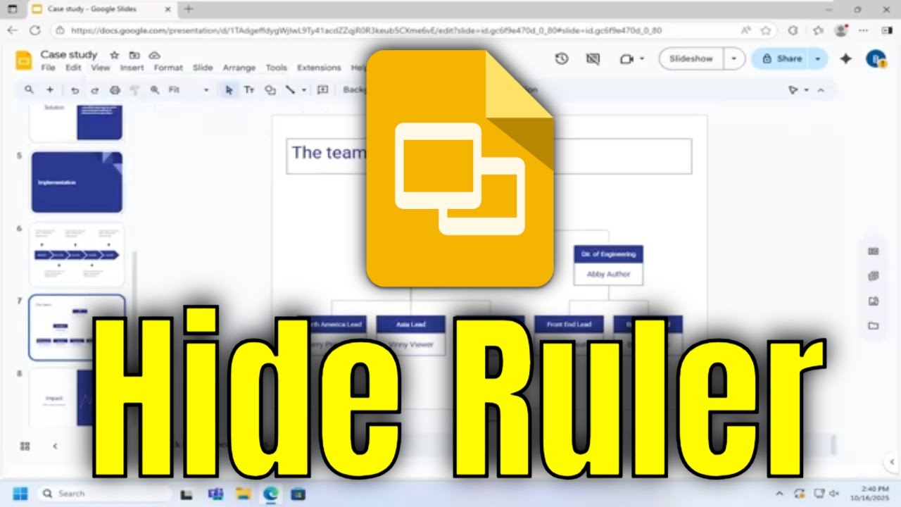 How To Hide Ruler on Google Slide Presentation [Guide] - YouTube