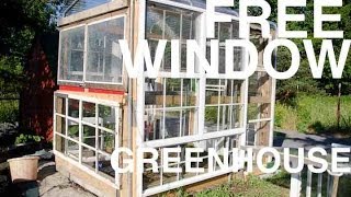 This Greenhouse is made from recycled TRAMPOLINE PARTS!