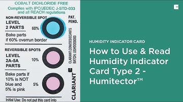 How to Use and Read Humidity Indicator Card Type 2 - Humitector™