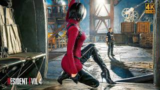 Leon rejects Ada and chooses Ashley instead | RESIDENT EVIL 4 REMAKE - RE4 2023 | Game CLIP - 4K HDR