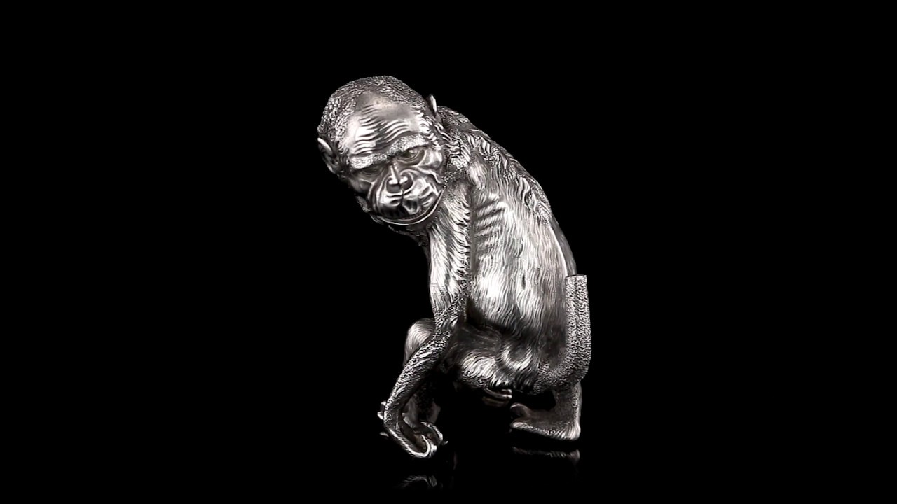 faberge cigarette lighter ANTIQUE 20thC RUSSIAN FABERGE LIGHTER IN THE FORM OF A CHIMPANZEE c 1900
