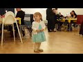 Little princess, almost 2 years, dancing