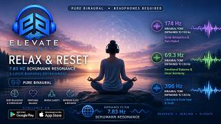 Relax &amp; Reset | Schumann 7.83 Hz | Binaural Beat | Frequency Tuning | Elevate Audioworks