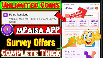 mPaisa App Survey Complete Live Proof | mPaisa Survey Complete Trick | mPaisa App me Survey Complete