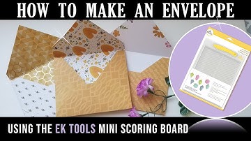 How to make an envelope using the EK Tools Mini Scoring Board