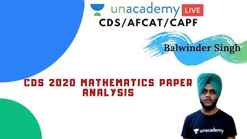 CDS 2020 Preparation | CDS 1 2018 Mathematics Paper Analysis | Maths for CDS 2020 by Balwinder Singh