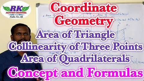 TN 10th Maths|Coordinate Geometry|Area of Triangle and Quadrilateral|Concept and Formulas|In tamil