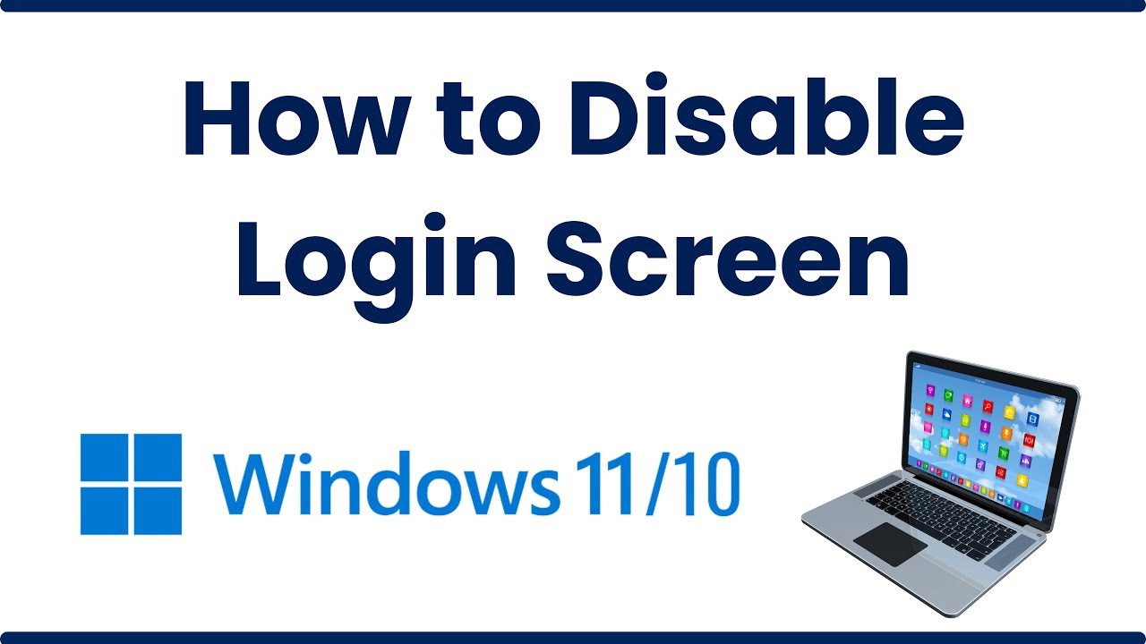 How To Disable Login Screen On Windows 10 Youtube Windows 10 Windows 10 Things