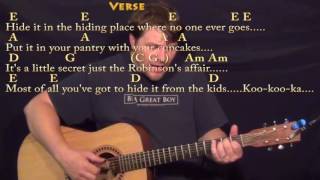 Mrs. Robinson (Simon and Garfunkel) Fingerstyle Guitar Cover Lesson with Chords/Lyrics