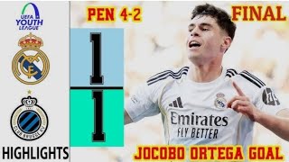 🏆 DRAMATIC Penalty shootout! Real Madrid vs Club bruggie U19 Highlights | Youth league Final