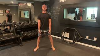 Single Dumbbell Sumo RDLs