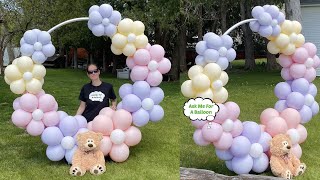 Round Pastel Balloon Arch