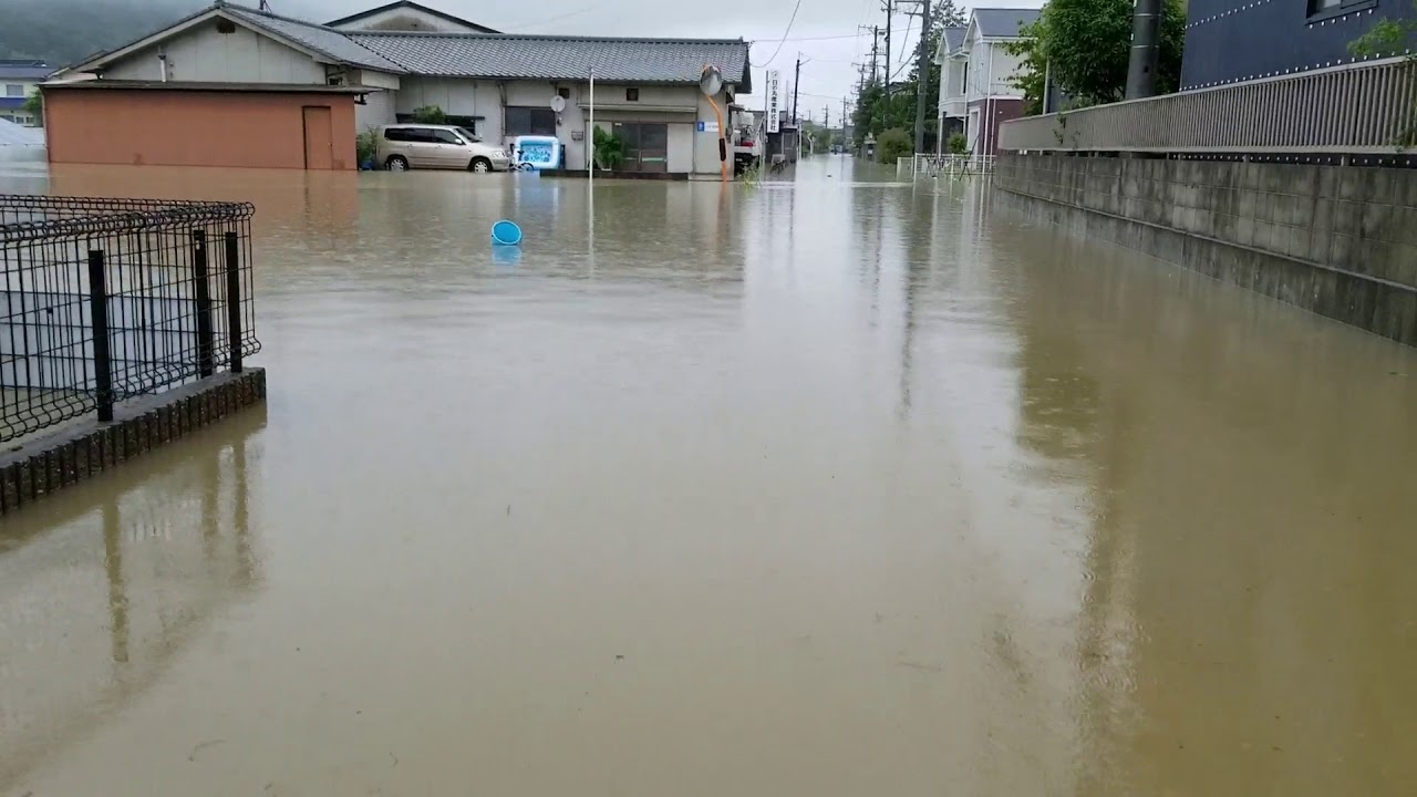 福山市山手町の冠水 Youtube