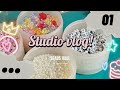 BEADS HAUL |studio vlog #01 |waton.tulen🧚💙,indonesia