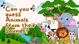 Animal Sounds | Kids Fun Animal Sound Guessing Challenge | Learning & Educational Video for Toddlers