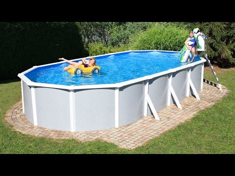 Ovalbecken - Montage Deluxe-Pool