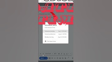gmail schedule email to be sent later #shorts