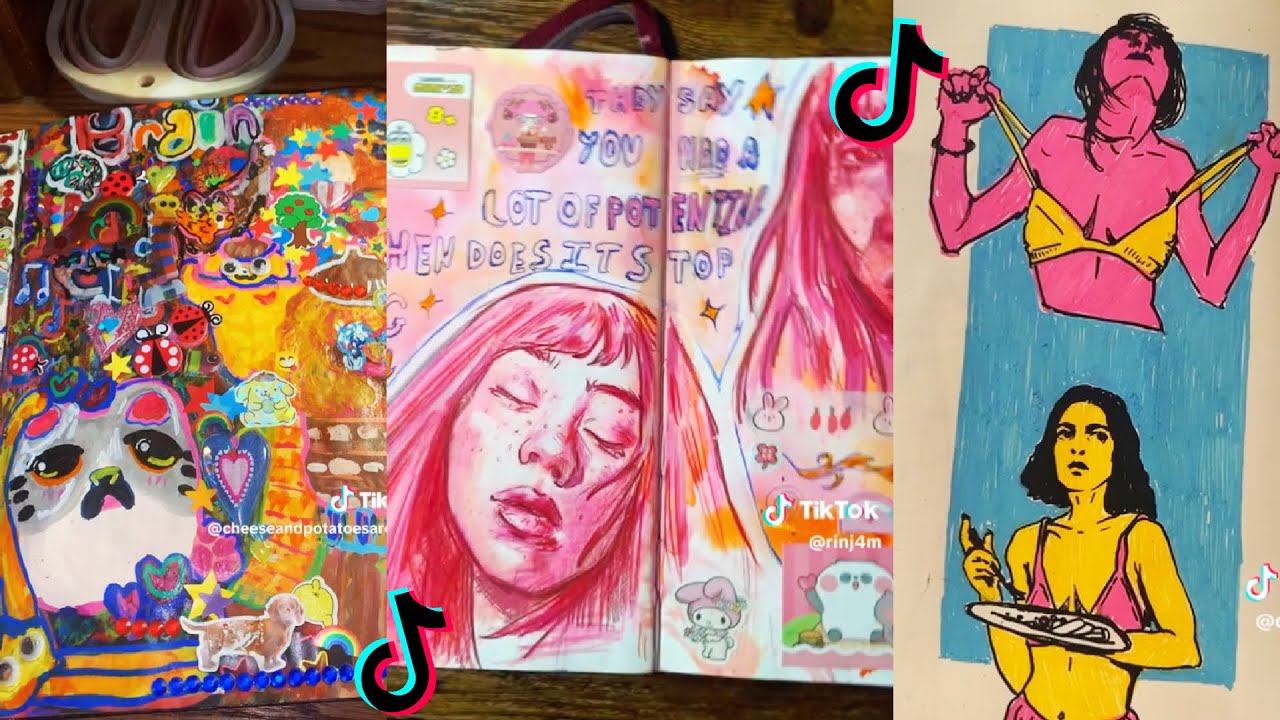 ART SKETCHBOOK 📖🎨 TIKTOK compilation #58