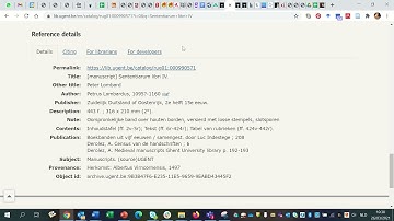 IIIF manifest vinden van de Universiteitsbibliotheek Gent