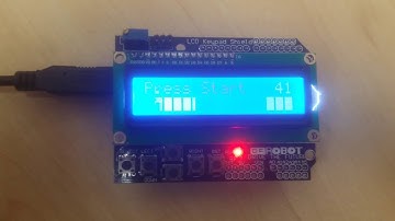 Side scrolling one button jump game for the Arduino LCD Keypad shield.