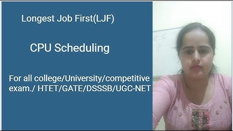 CPU SCHEDULING OS-LJF