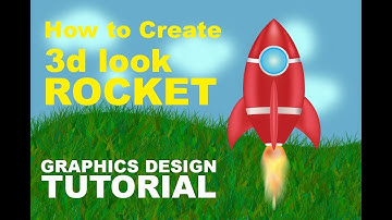 How to Create 3d look rocket icon | Adobe Illustrator Tutorial | Design & Illustration
