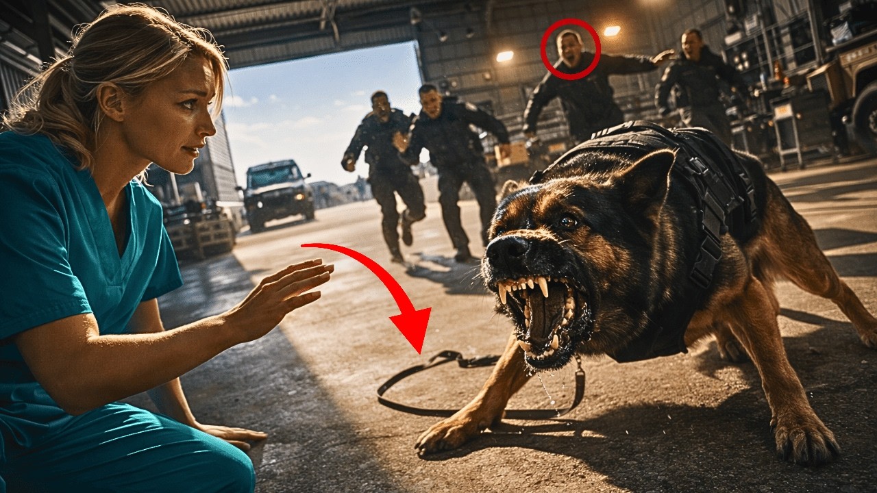 The Combat K9 Growled at Every Soldier — Then Lay Down the Moment the Rookie Nurse Walked In