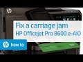 Fixing a Carriage Jam | HP Officejet Pro 8600 e-All-in-One Printer | HP