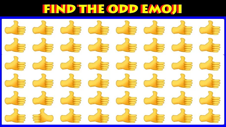 Find The Odd Emoji | Find the odd emoji out #FindtheOddEmoji #OddOneOut #EmojiGame