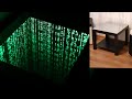 Wow!!! The Matrix infinity mirror effect . amazing .столик с подсветкой бесконечное зеркало .