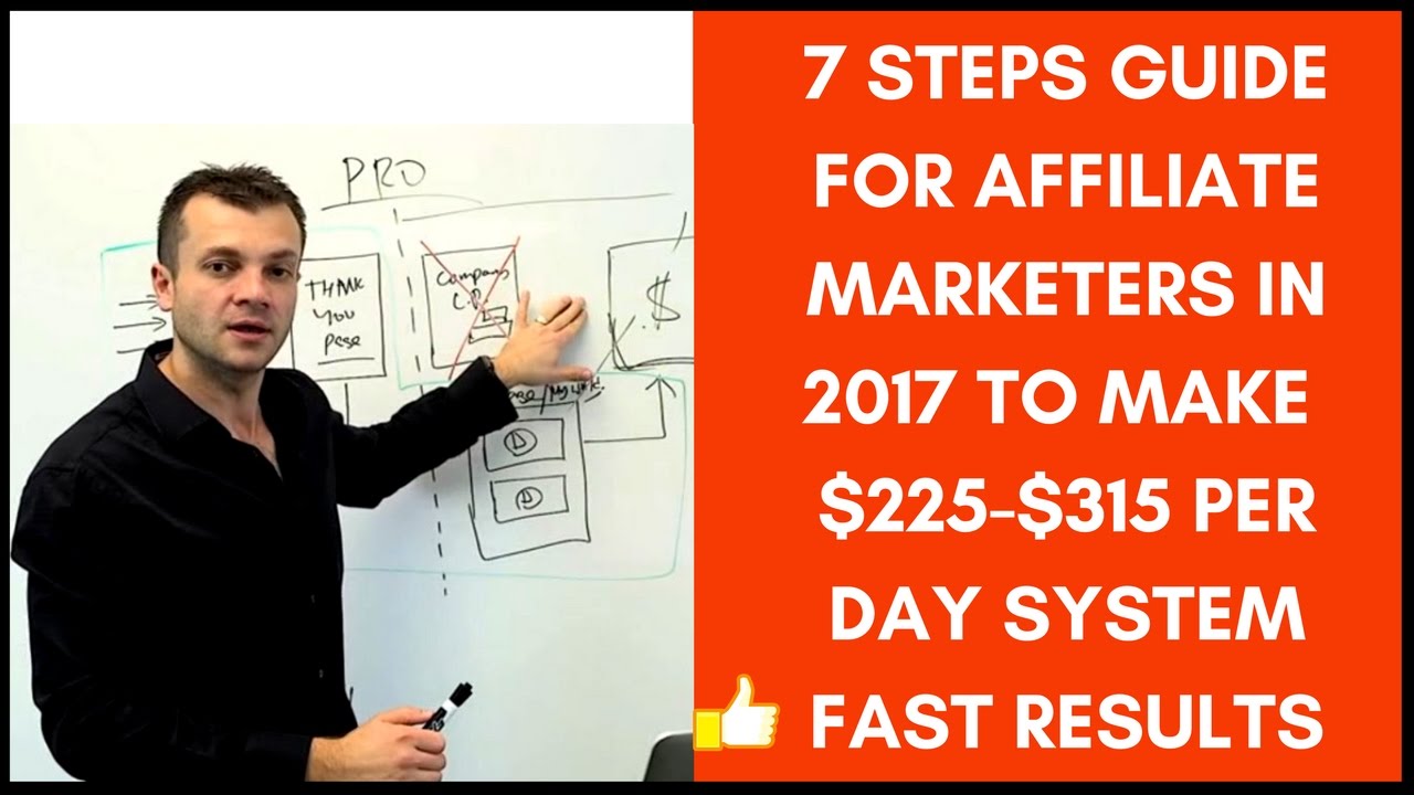 Affiliate marketing for beginners 7 steps tutorial 2017 to get faster ...