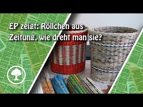 Video: Körbe Aus Zeitungen Flechten. Vorbereitung Der Tubuli