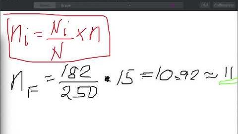Stratified Random Sampling - Proportional Allocation