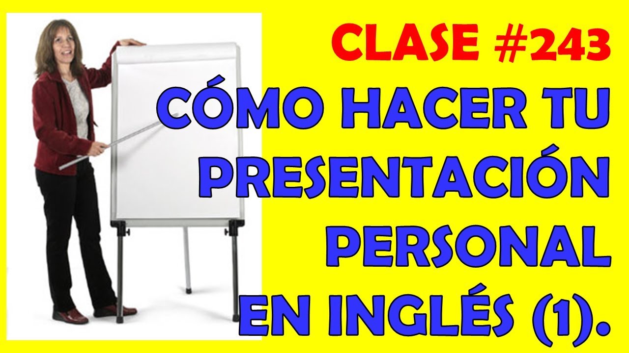 presentation personal en ingles