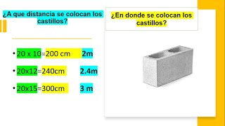A Que Distancia Se Colocan Los Castillos En Una Construcción En Donde Se Colocan Los Castillos