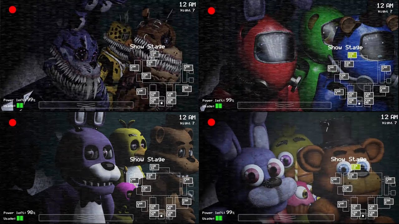 FNaF 1 Animatronics for FNaF 2 (Mod) by ZBonnieXD - Game Jolt