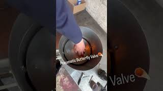 Air flow control, Pneumatic butterfly valve☄️👀#welding #welder #fabrication