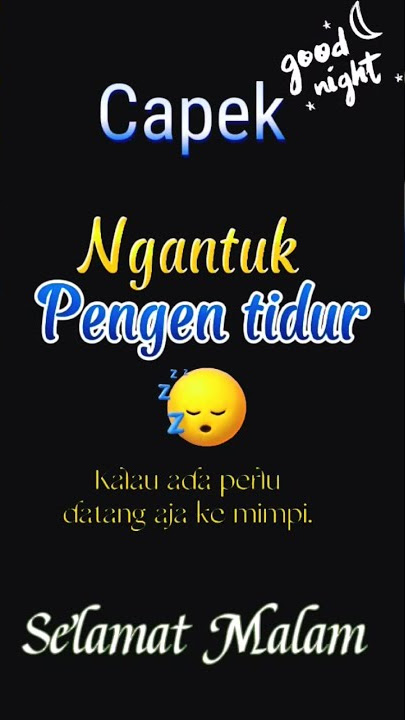 Ngakak!!! status wa selamat malam lucu