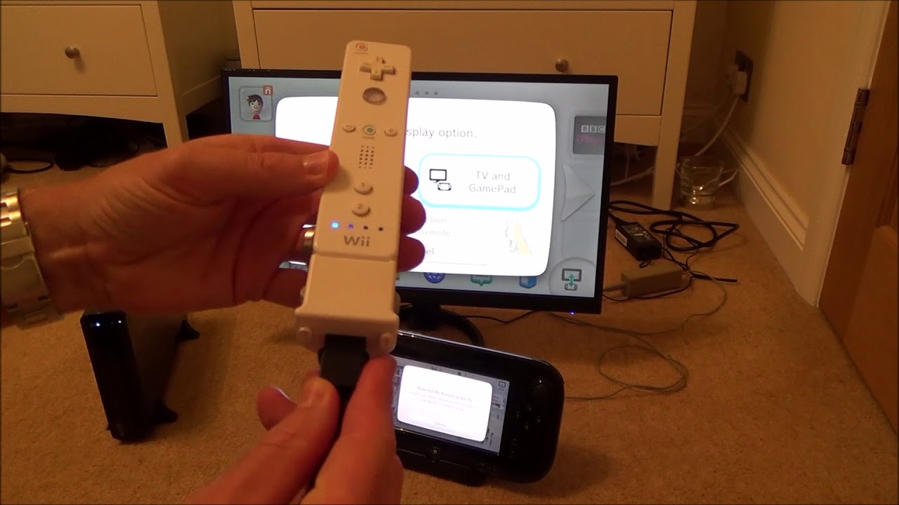 How To Play Wii Games On The Wii U Without A Tv Sensor Bar Youtube