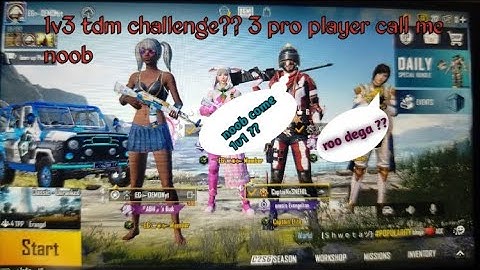 Random 3 players call me noob/ challenge for 1vs 3 TDM room (part 1) pubg /bgmi