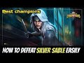 How to defeat silver sable easily thronebreakercavalier  marvel contest of champions