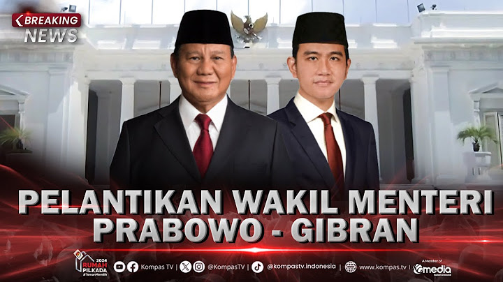 LIVE - Presiden Prabowo Lantik Wakil Menteri Kabinet Merah Putih