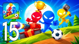 Stickman Party - 4 Players Game Walkthrough Gameplay Part 15 𓀤𓀤 (Android/IOS) 